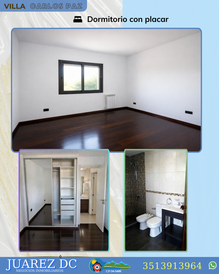 Vendo Departamento c/cochera en Carlos Paz 